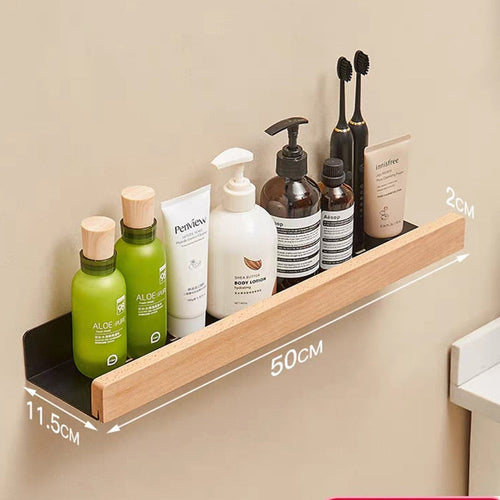 Bathroom Rack Wall-mounted Shower Room Toilet  Nordic style Shelf