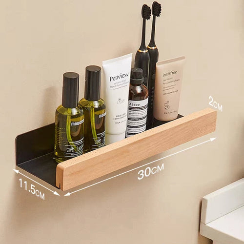 Bathroom Rack Wall-mounted Shower Room Toilet  Nordic style Shelf